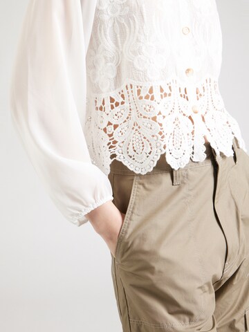 Hailys Blouse 'Al44mina' in White