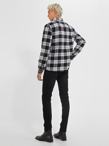 Young Poets Society Hemd 'Mic flannel 214' in Grau