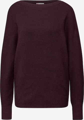 STREET ONE Pulover | rdeča barva: sprednja stran