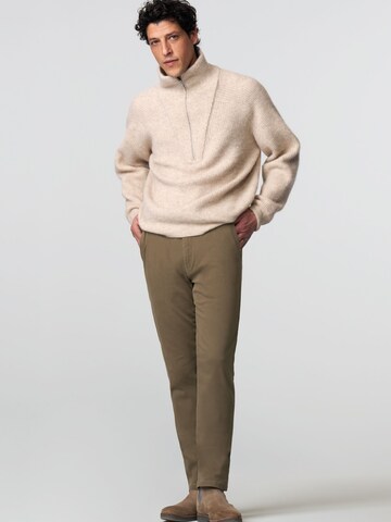 MEYER Regular Chino Pants 'Oslo' in Brown