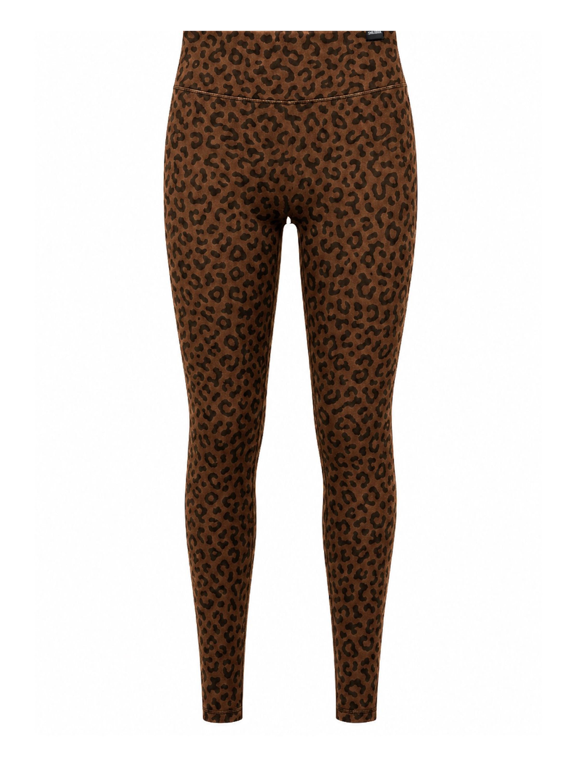 Leggings ' Velvara ' Smilodox en marron : devant