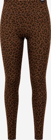 Leggings ' Velvara ' Smilodox en marron : devant