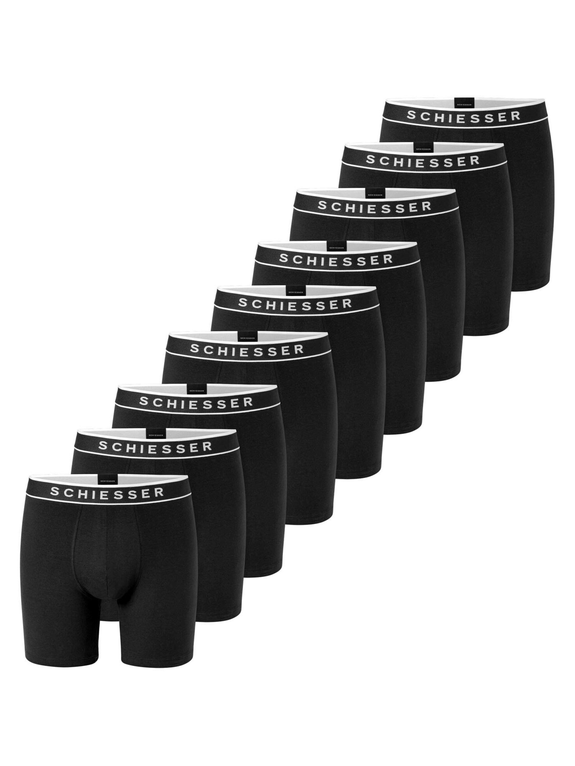 SCHIESSER Boxer shorts '95/5 Cotton' in S in Black, Item view