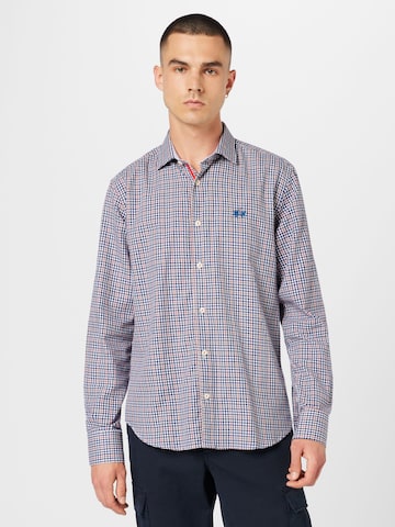 La Martina Regular fit Button Up Shirt in Blue: front