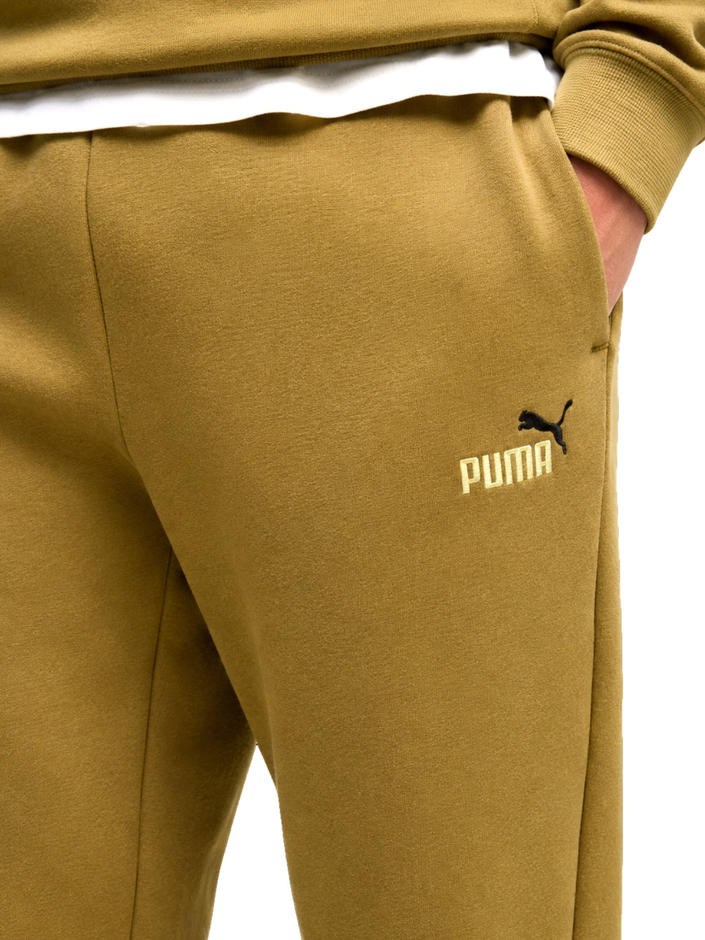 PUMA Regular Broek in Bruin