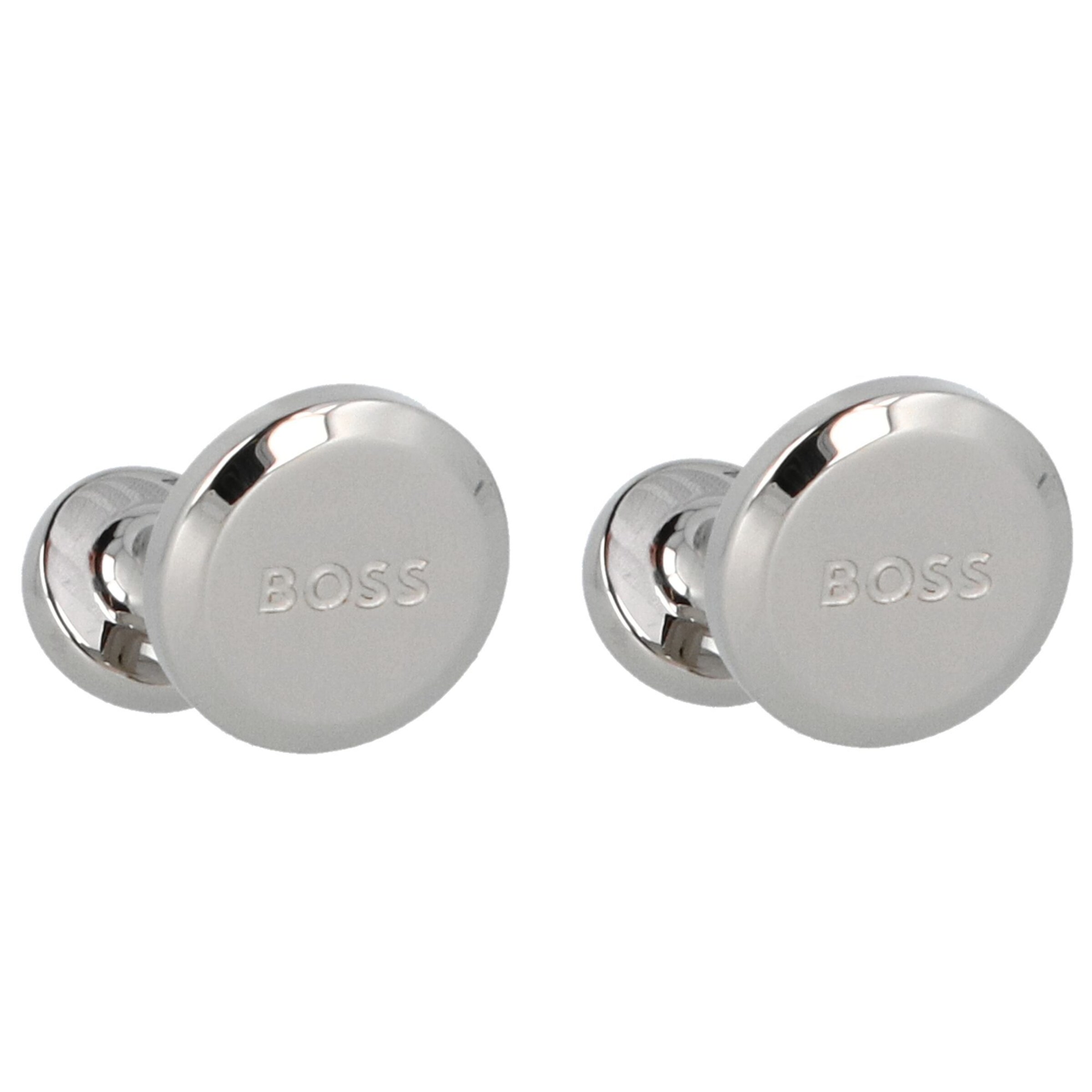 BOSS Manschettenknöpfe in silber, Produktansicht