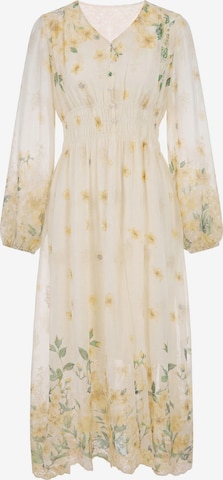Usha - Vestido en beige: frente