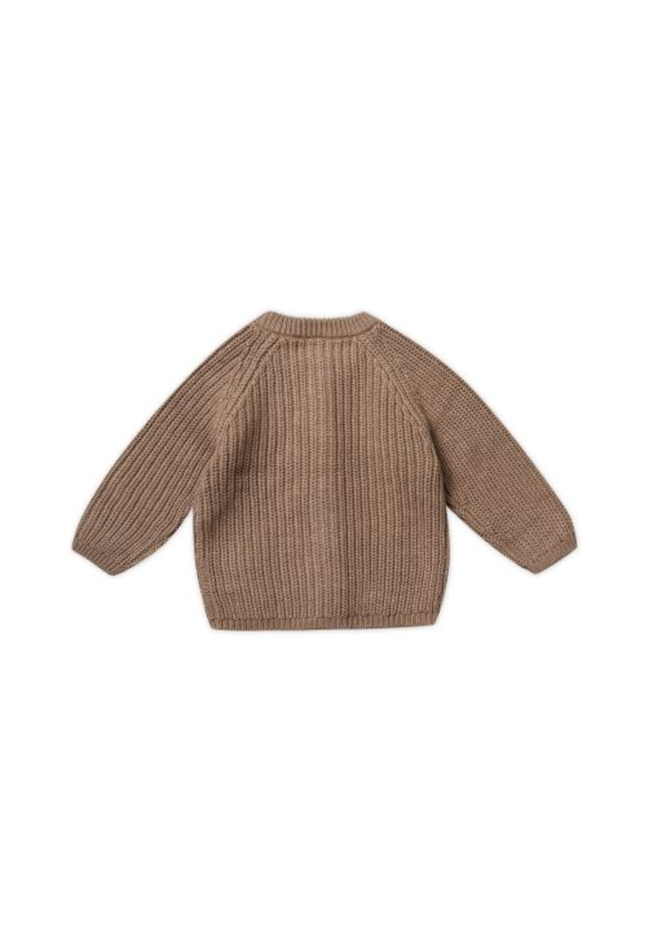 Stellou & Friends Knit cardigan in Brown