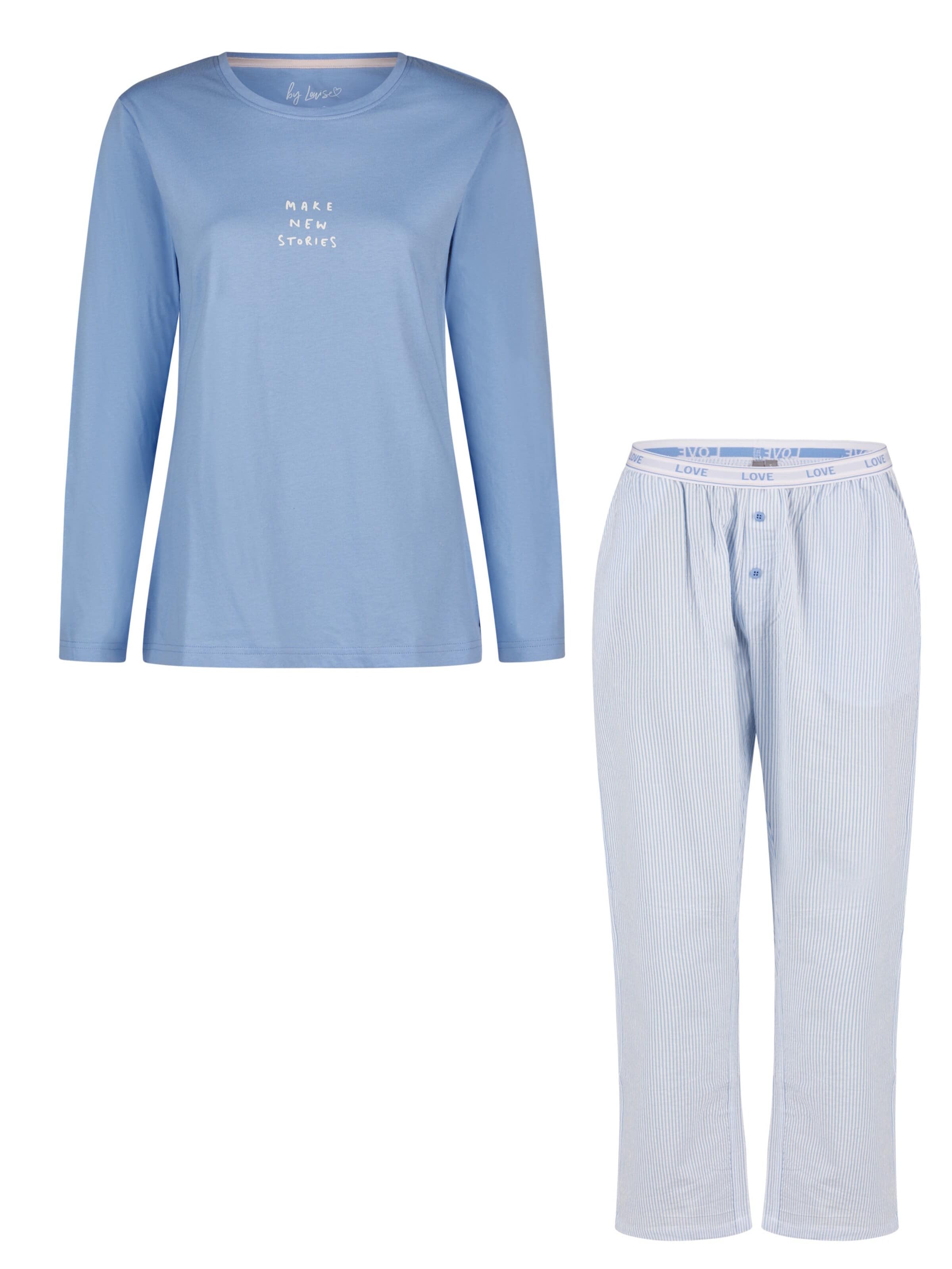 By Louise Pajama in Blue: front
