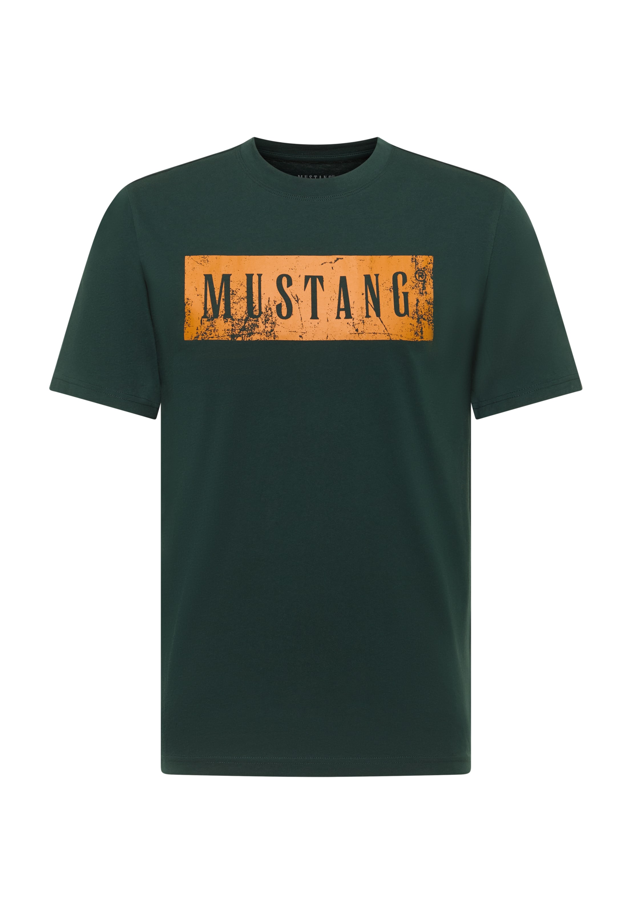 MUSTANG T-Shirt 'Style Austin' in Grün: Vorderseite