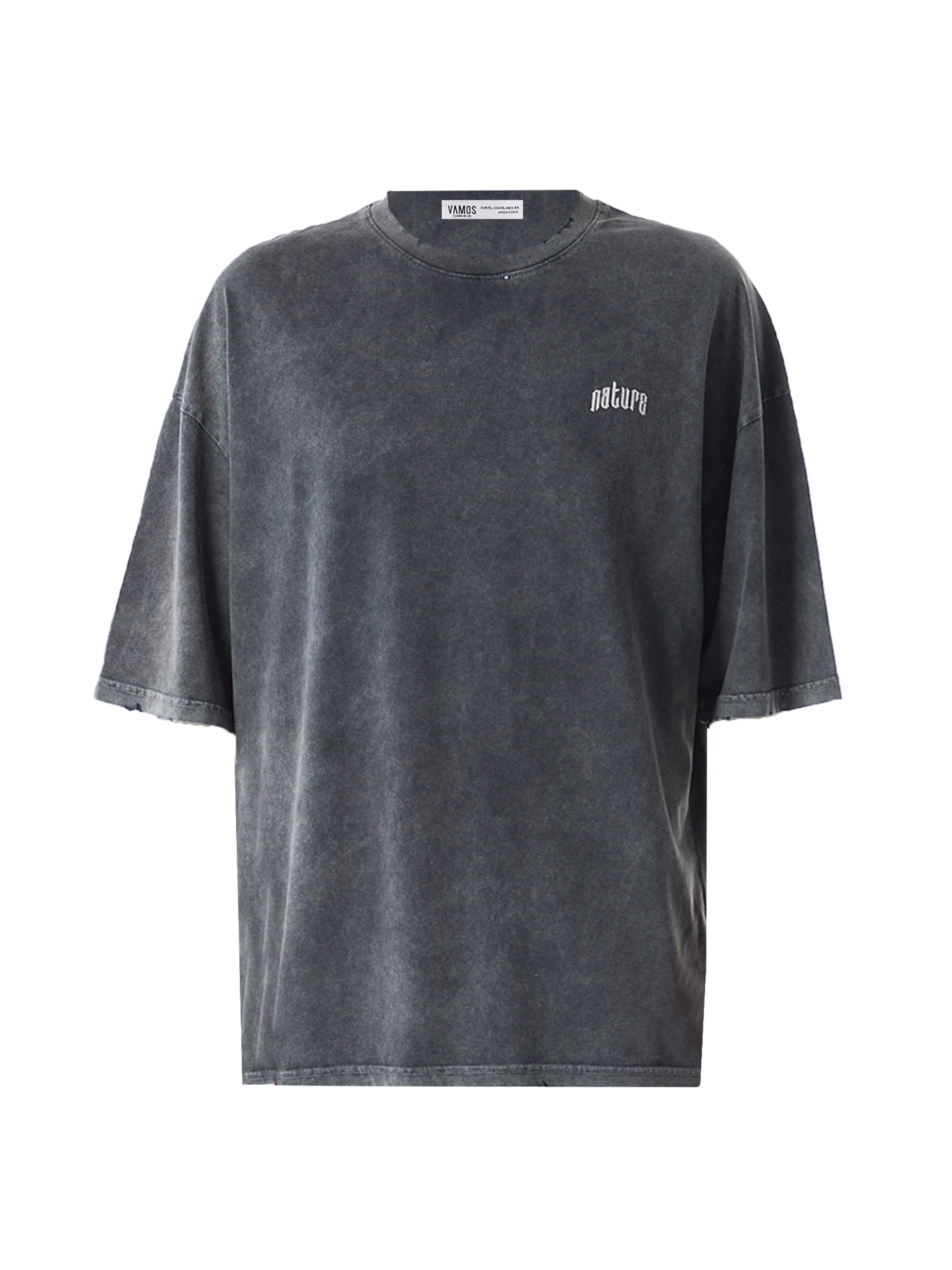 VAMOS CLO Tričko – šedá: přední strana