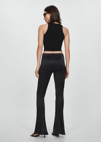 MANGO Flared Broek 'Clavel' in Zwart