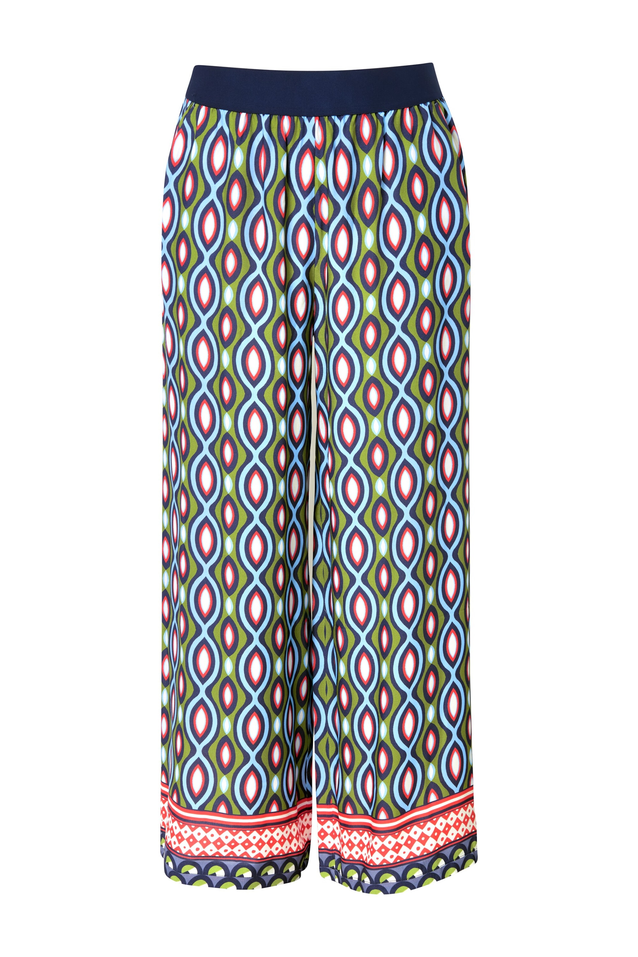 Ulla Popken Pajama pants in Mixed colours: front