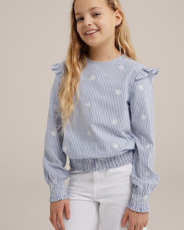 WE Fashion Blouse in Blauw