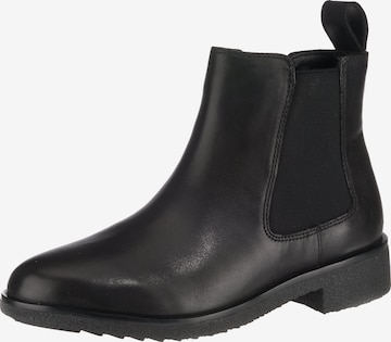CLARKS Chelsea Boots 'Griffin Plaza' in Black: front