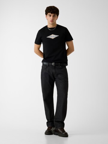 GUESS JEANS Tričko 'DIAMOND' - Čierna