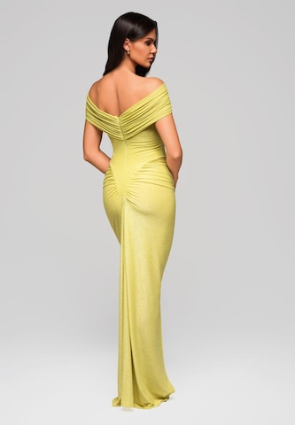 Ombre Evening dress 'Carmen' in Yellow