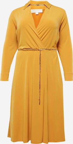 Michael Kors Plus Shirt dress in Yellow: front