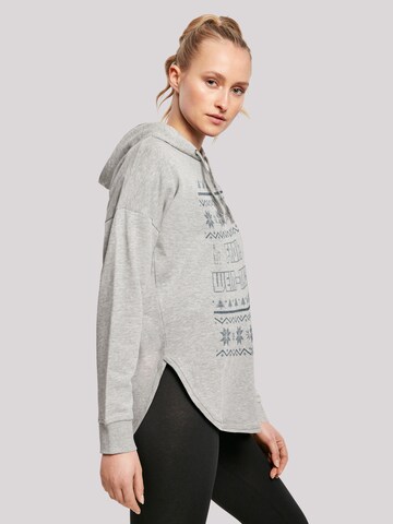 F4NT4STIC Sweatshirt 'Frohe Wein-Nacht' in Grey