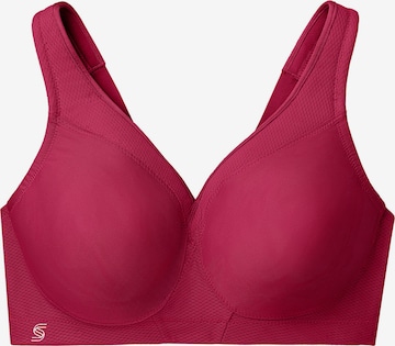 GLAMORISE Minimizer Sport-BH 'MagicLift' in Rot: predná strana