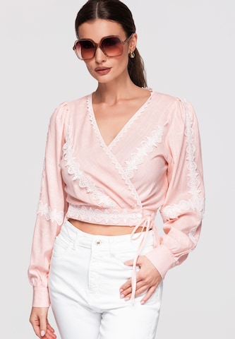 Ombre Blouse in Roze