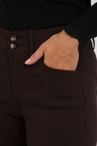 Fransa Slim fit Pants 'FRCATERN' in Brown