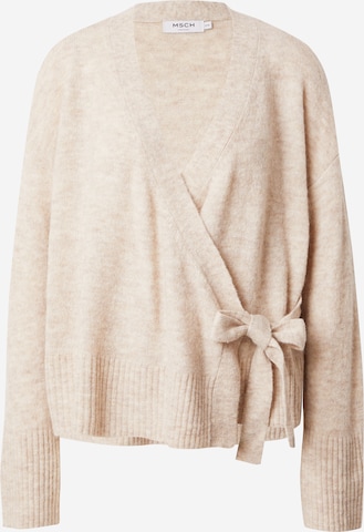 MSCH COPENHAGEN Knit Cardigan 'Ebonee Zenie' in Beige: front