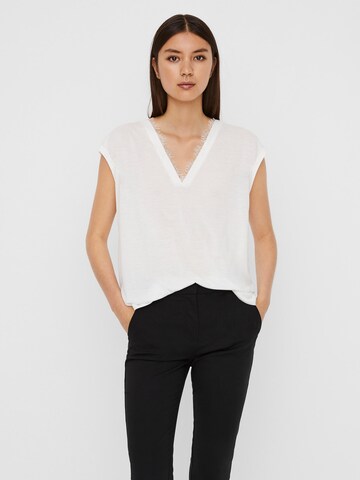 VERO MODA Blouse 'Carrie' in Wit: voorkant