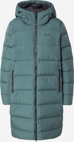 JACK WOLFSKIN - Sobretudo outdoor 'FROZEN PALACE' em verde: frente