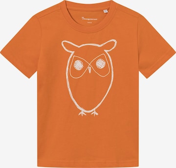 T-Shirt KnowledgeCotton Apparel en orange : devant