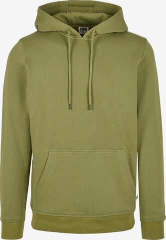 Urban Classics Sweatshirt in Groen: voorkant