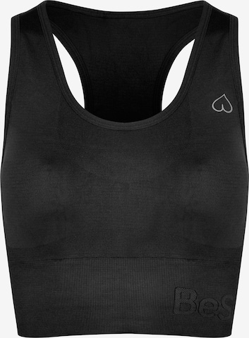 BeShaped Sports bra 'Body Boost' in Black: front