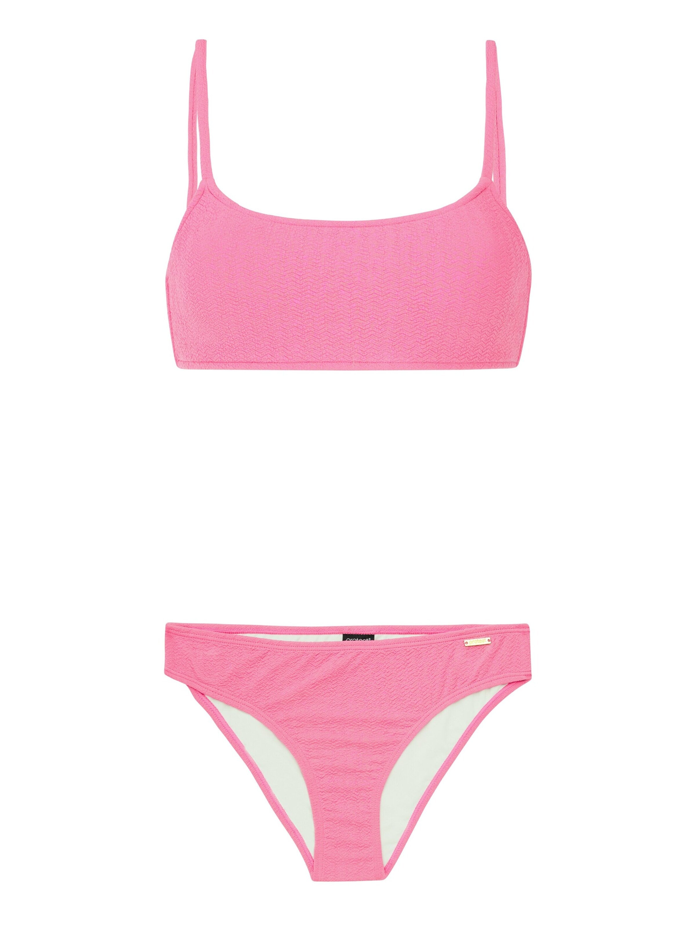 PROTEST Bustier Bikini 'PRTDice' in Roze: voorkant