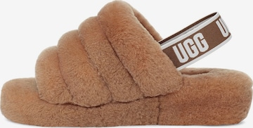 UGG Slippers 'Fluff Yeah' in Brown: front