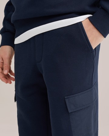 WE Fashion Tapered Trousers in Blue