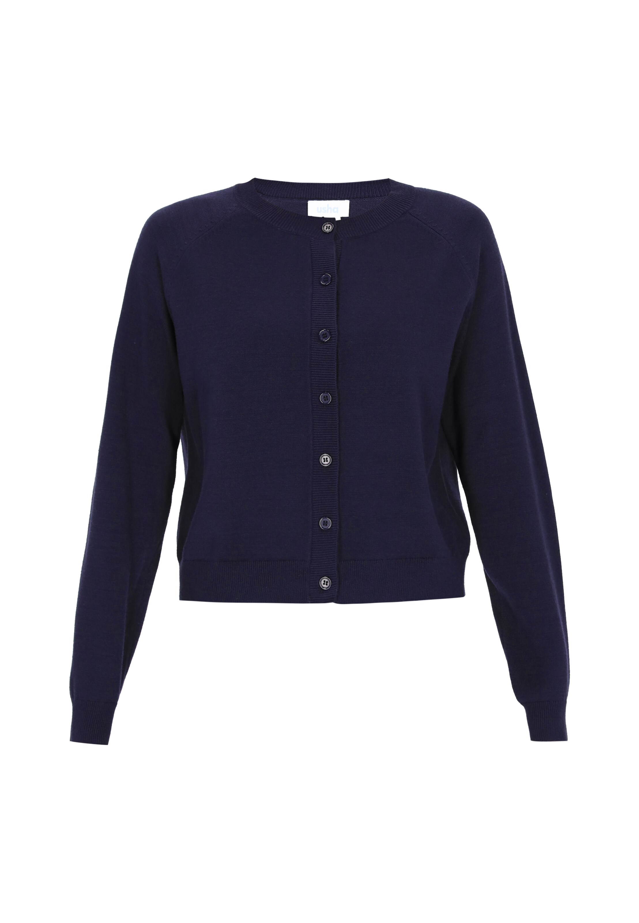 usha BLUE LABEL Strickjacke in Blau: Vorderseite