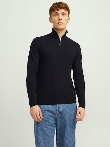 JACK & JONES Trui 'Emil' in Zwart: voorkant
