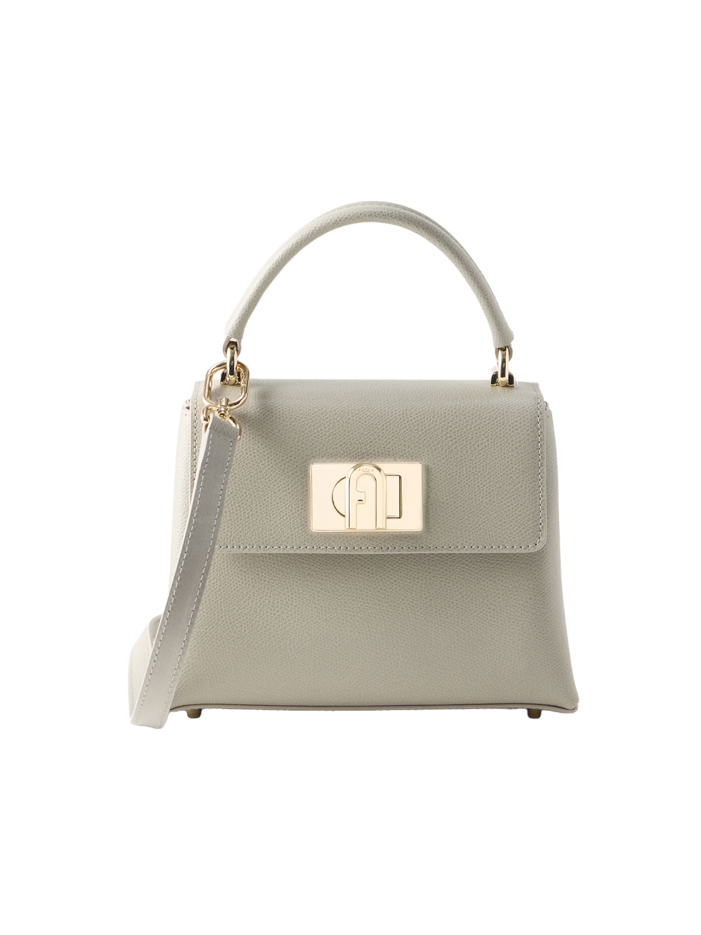 FURLA Чанта с презрамки '1927' в сиво: отпред