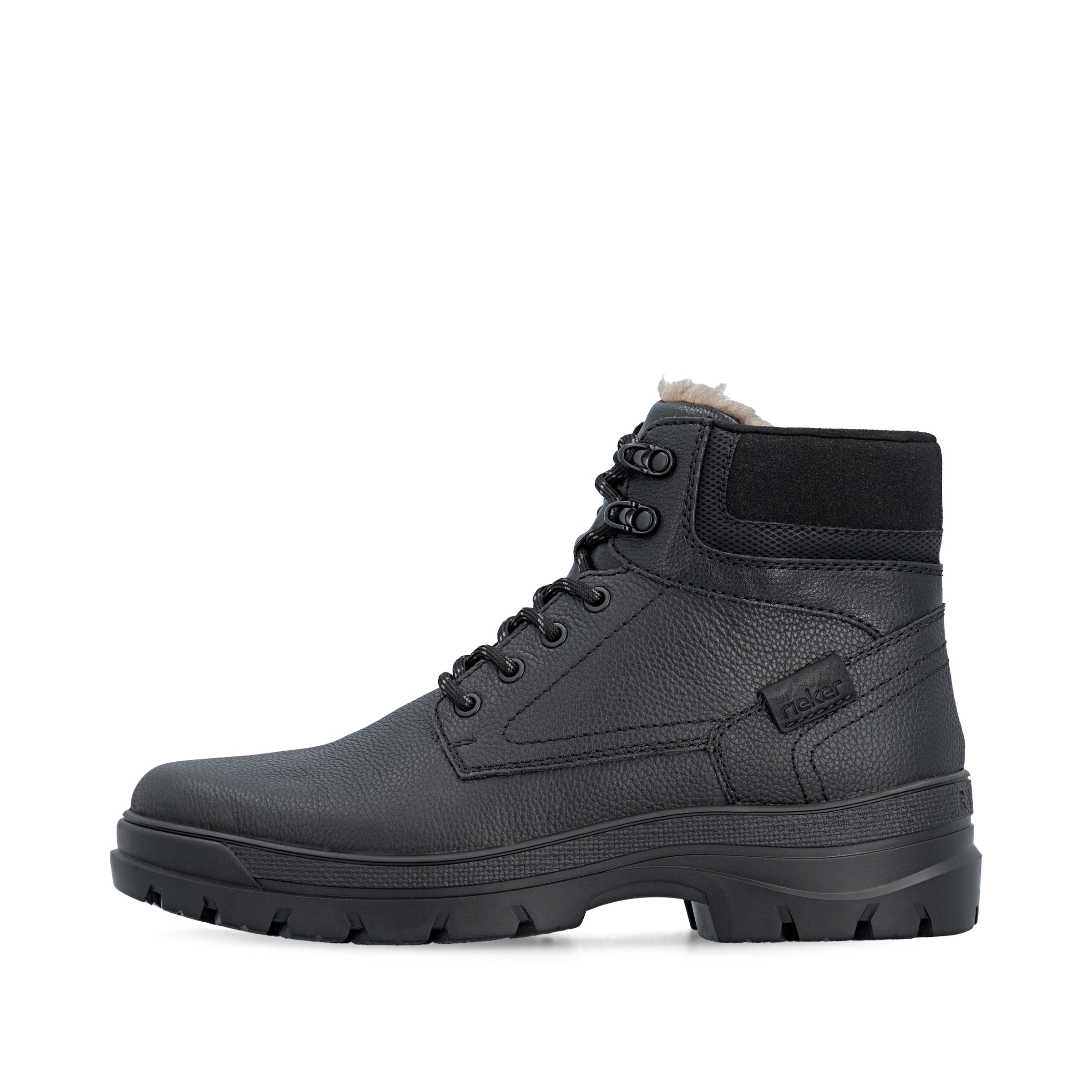 Rieker Schnürboots in Schwarz