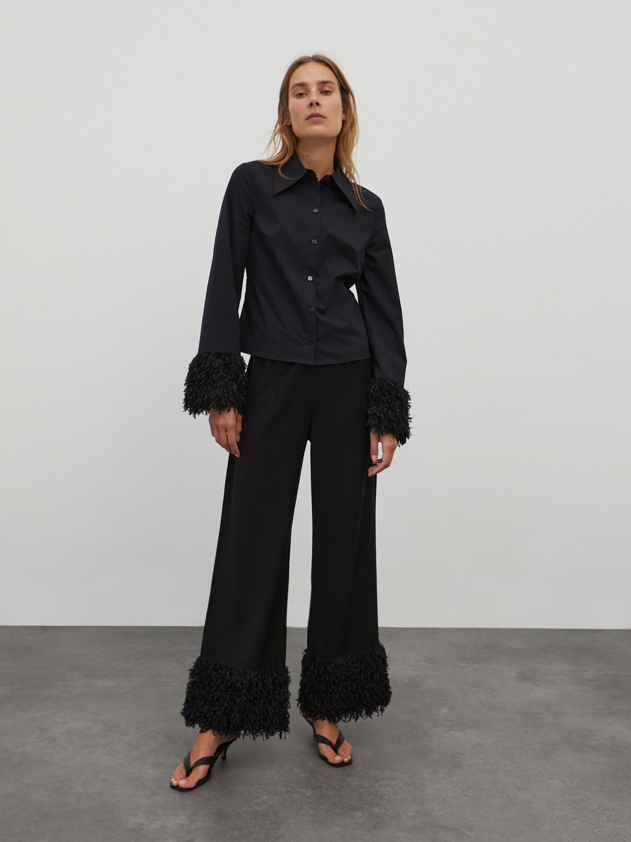 EDITED Producten Blouse 'Dagmar' Zwart