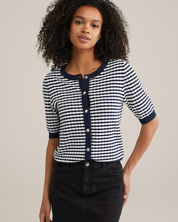 WE Fashion Gebreid vest in Blauw: voorkant
