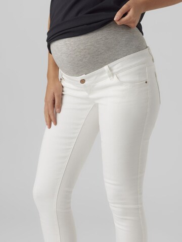 MAMALICIOUS Slim fit Jeans 'Iggi' in White