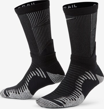 NIKE Athletic Socks in Black