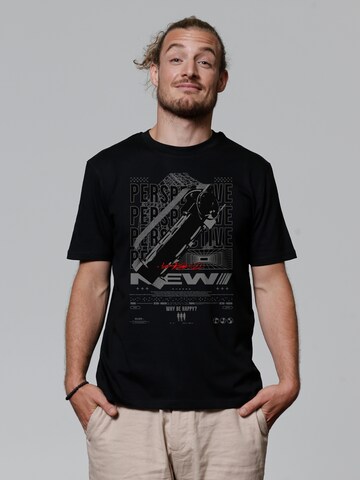 Watapparel T-Shirt in Schwarz: Vorderseite