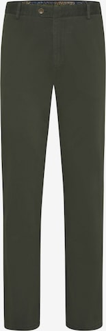 MEYER Regular Chino Pants 'Oslo' in Green: front