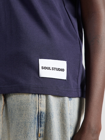 Smith&Soul - Camisa oversized em azul