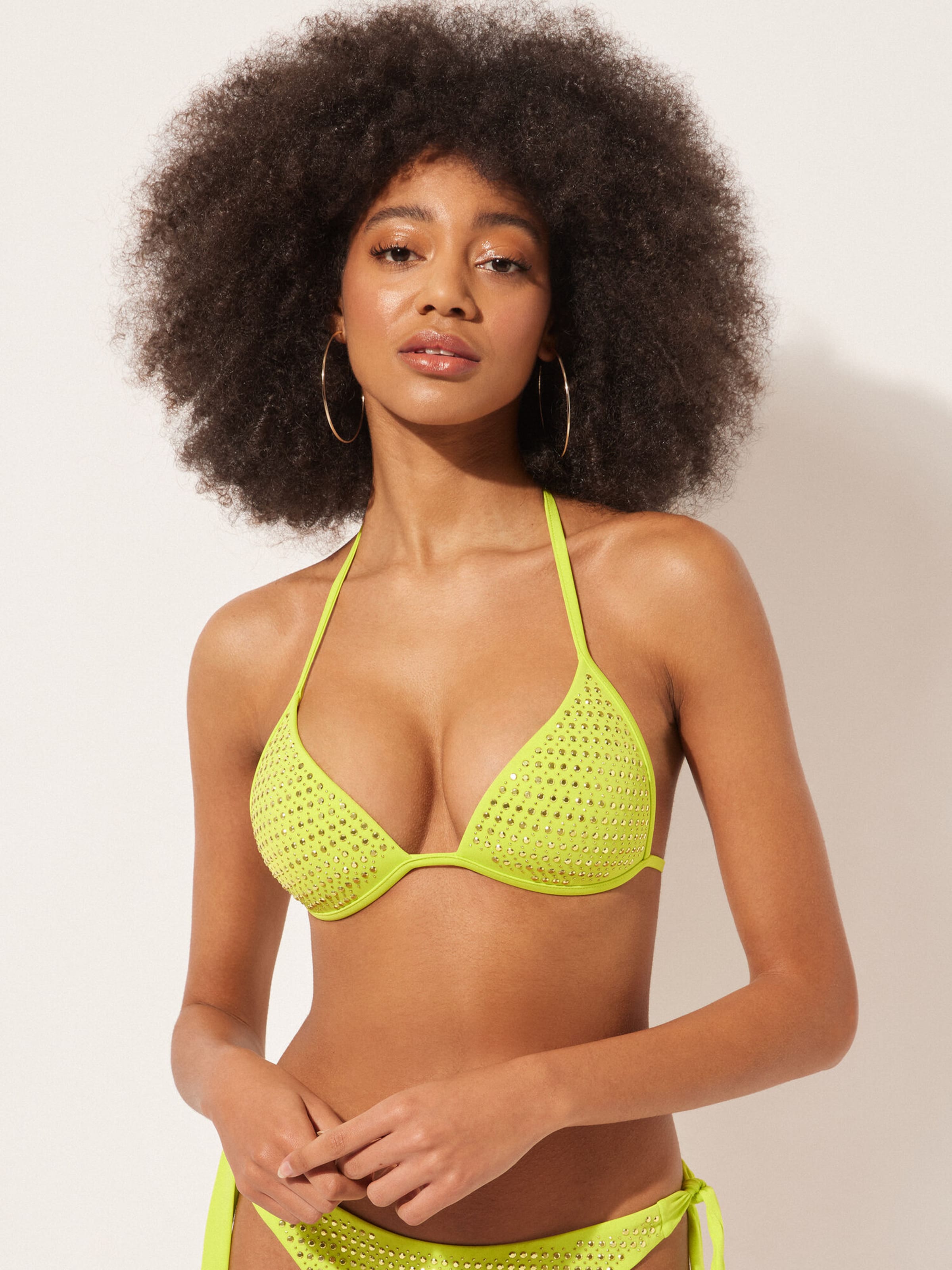 Calzedonia green swimsuit deals