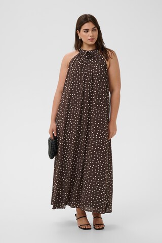 KAFFE CURVE Kjole 'KClory' i brun: forside