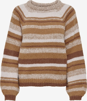 ONLY Carmakoma Sweater 'Abby' in Brown: front