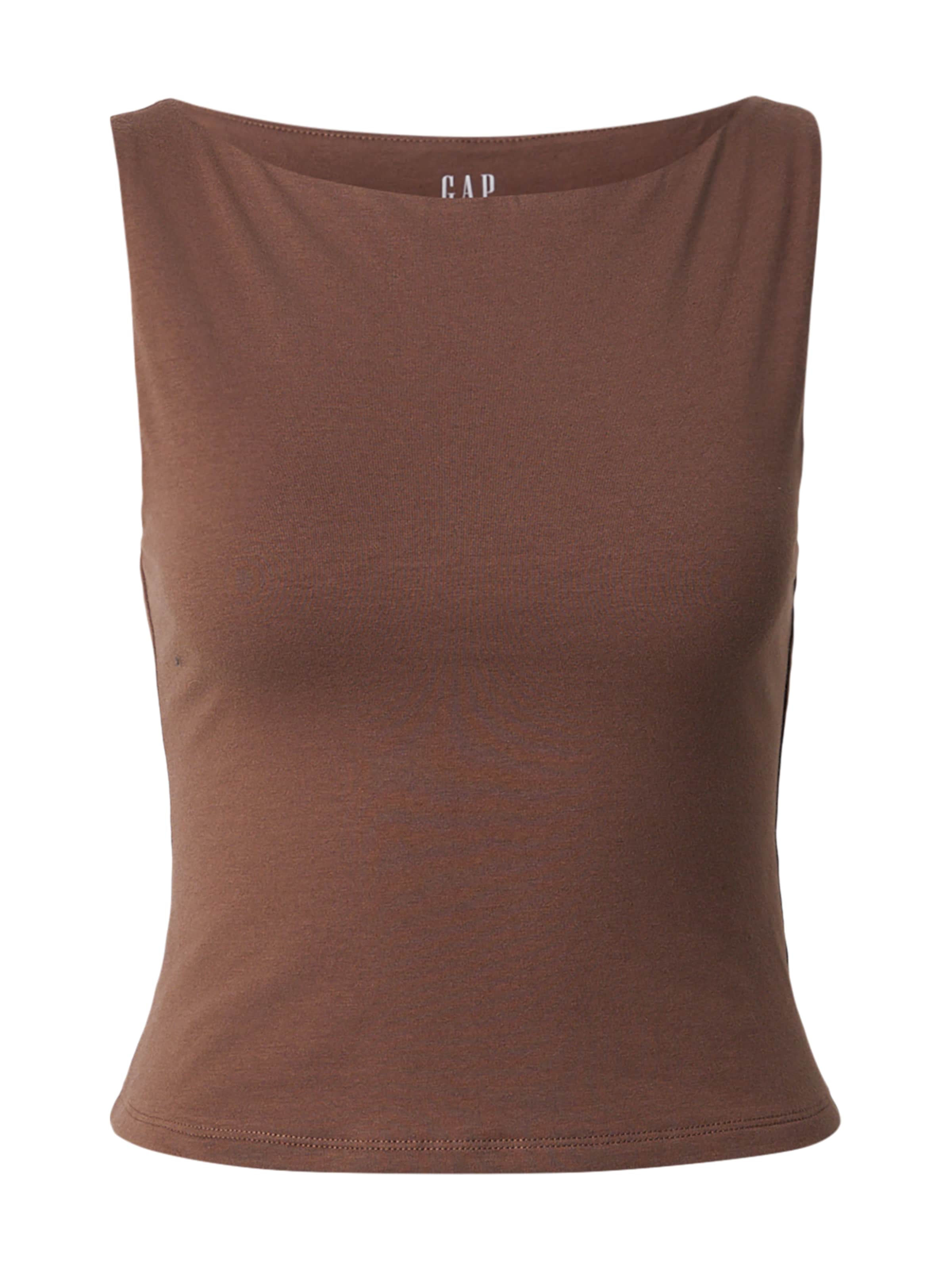 GAP Top – hnědá: přední strana